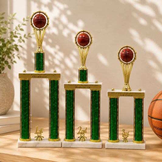 Custom Double-Stack Column Trophies